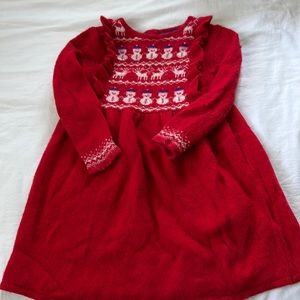 Mini Boden Holiday Sweater Dress Size 5-6